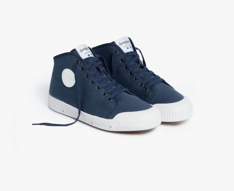 Basket Spring Court B2 Tela Bleu Marine Bleu Homme | EVF-89793302